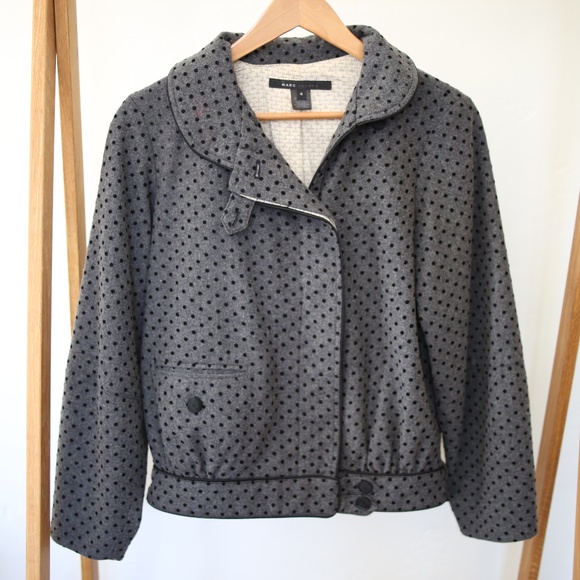 Marc Jacobs Polka Dot Wool Coat - Picture 5 of 12